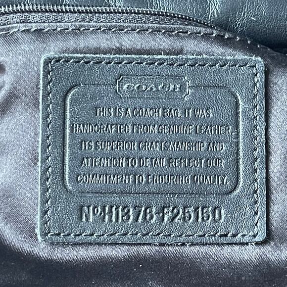 COACH F25150 Campbell Black Leather Crossbody Camera Bag Brass - Picture 3 of 11